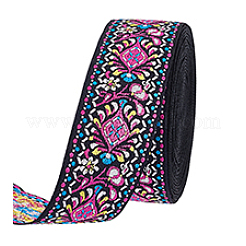 Cinta de poliéster jacquard vintage de 10 yarda&nbsp;SRIB-PH0001-78C