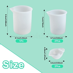 Силиконовые чашки для смешивания и мерные стаканчики TOOL-YW0001-37