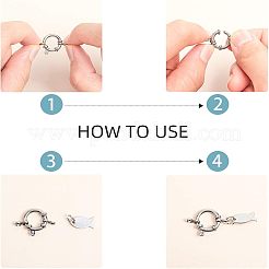 Застежки-пружины с гладкой поверхностью из нержавеющей стали 304 STAS-UN0001-02P