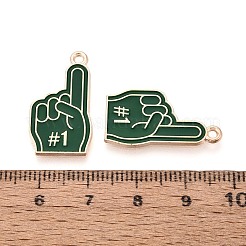 Pendentifs d'émail en alliage&nbsp;ENAM-T025-02G-18B