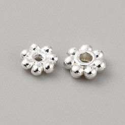 925 стерлингов серебряные шарики Spacer STER-WH0016-13A