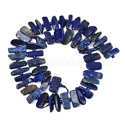 Нитки бусины из натурального ляписа-лазури&nbsp;G-K393-B05