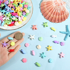 300шт 3 стиля непрозрачные акриловые бусины&nbsp;FIND-SC0012-59A