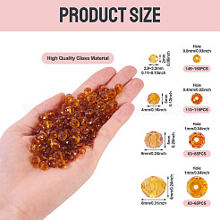 4 прядь 4 вида стеклянных бусин EGLA-TA0012-97C