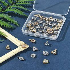 Подвески из сплава 40шт 10 стиля ZIRC-FS0001-02