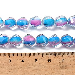 Brins de perles en résine bicolores&nbsp;GLAA-T035-02E