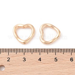 Ccbプラスチックビーズフレーム  ハート  ゴールドカラー  13x14x3mm  穴：1.4mm  内径：8x9mm&nbsp;CCB-N006-49G
