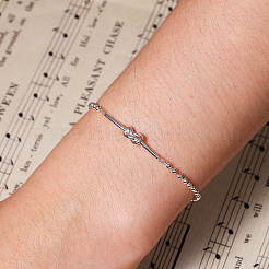 Браслет-узел из стерлингового серебра для женщин XL0780