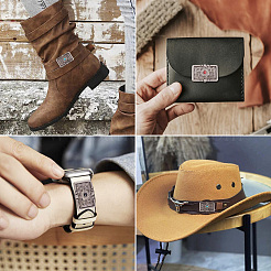 16 шт. 4-х цветные декоративные заклепки из сплава BUTT-SW0001-03