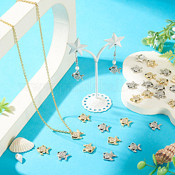 40 Uds. Colgantes de rhinestone de aleación de 2 colores&nbsp;FIND-TA0010-66
