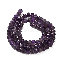 Природный аметист нитей бисера&nbsp;LS-G-G278-A01-4x6mm