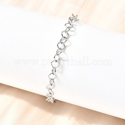 Bracelets à maillons en acier inoxydable 304 pour femmes et hommes&nbsp;BJEW-A050-02P