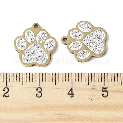 201 подвеска из нержавеющей стали со стразами STAS-V005-05G-02