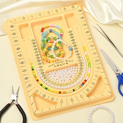 Designbretter aus Kunststoff mit Rechteckperlen&nbsp;TOOL-YW0001-27