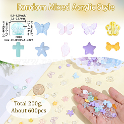 200 g Acrylperlen in 5 Farben: transparent & opak.&nbsp;TACR-PA0001-28