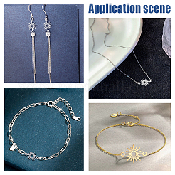 20 шт. 2 цвета 201 нержавеющая сталь звездочка соединительные подвески&nbsp;STAS-UN0040-99