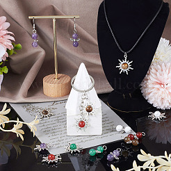 40шт 10 стиля подвески из натуральных драгоценных камней&nbsp;G-TA0001-88