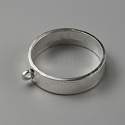 Tibetischen Stil Legierung offene Rückseite Lünette Anhänger&nbsp;FIND-WH0152-220AS