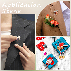 Набор для изготовления брошей-булавок своими руками из 10 набора для сублимационной заготовок&nbsp;FIND-SP0004-08C