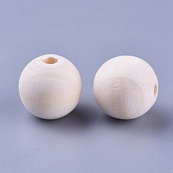 Незаконченные деревянные бусы&nbsp;X-WOOD-S651-18mm-LF