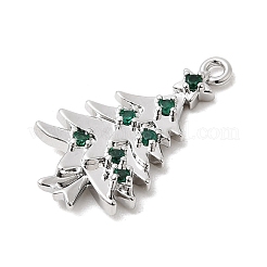 Рождественские латунные подвески с микропаве из фианита KK-L258-04P-A02