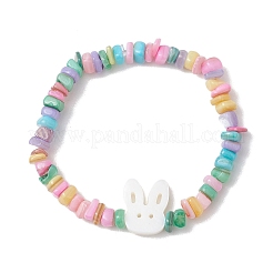 Браслеты из натуральных пресноводных ракушек&nbsp;BJEW-JB13097