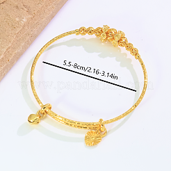 Verstellbare runde Armreifen aus Messing mit Perlen für Damen&nbsp;MZ9202