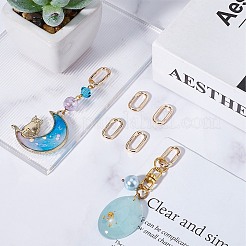 6 шт. латунные пружинные кольца-затворы FIND-SC0010-96A