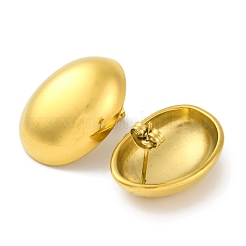 Ионное покрытие (ip) овальные серьги-гвоздики из нержавеющей стали 304&nbsp;EJEW-D281-04G