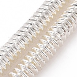 Chapelets de perles en hématite synthétique électrolytique sans magnétiques, disque, Plaqué Argent, 12x3mm, Trou: 1.6mm, Environ 111 pcs/chapelet, 14.80 pouce (37.6 cm)