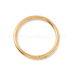 304 acero inoxidable cierres twister, anillo, dorado, 12x1mm, diámetro interior: 10 mm