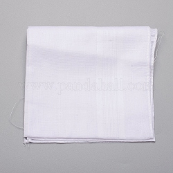 Serviettes carrées en coton, torchons de cuisine torchons multi-usages, blanc, 38x38 cm