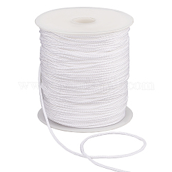 100 Yard chinesische Knotenschnur aus Nylon, Runde, weiß, 2 mm