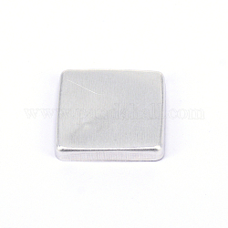 Palette in alluminio quadrate vuote, ombretto blush rossetto organizer, per tavolozze cosmetiche, argento, 24x24x3.5mm
