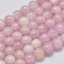 Grade rond un brins de perles kunzite naturelles, perles de spodumène, 7mm, Trou: 1mm, Environ 59 pcs/chapelet, 15.5 pouce