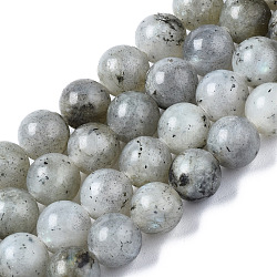 Natural Labradorite Round Beads Strands, 8.5mm, Hole: 1.2mm, about 47pcs/strand, 15.5 inch