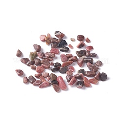 Rhodonite naturale di chip perline, Senza Buco / undrilled, 2~12x2~10x1~3mm, circa 11200pcs/1000g