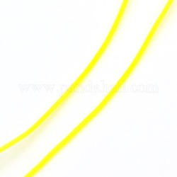 Корейская кристалл упругой нити, бисероплетение, стрейч браслет, круглые, желтые, 0.8 мм, около 1093.61 ярда (1000 м) / рулон