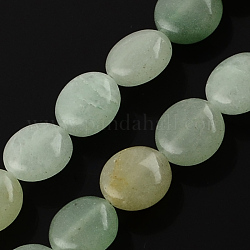 Aventurine vert brins pierre de perles naturelles, lentilles, 10x5mm, Trou: 1mm, Environ 40 pcs/chapelet, 15.7 pouce