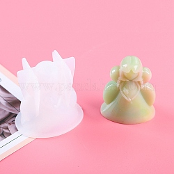 DIY 3D Girl Display Decoration Silicone Molds, Resin Casting Molds, for UV Resin & Epoxy Resin Craft Making, White, 62x48x62mm, Inner Diameter: 35x51mm