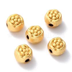 Alloy Beads, Long-Lasting Plated, Real 24K Gold Plated, Flower, 6x5.5mm, Hole: 1.5mm