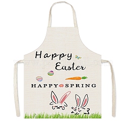 Easter Theme Polyester Sleeveless Apron, with Double Shoulder Belt, Colorful, 560x450mm