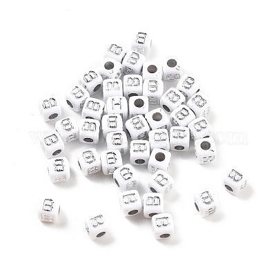 Непрозрачные акриловые бусины OACR-D282-06B-1