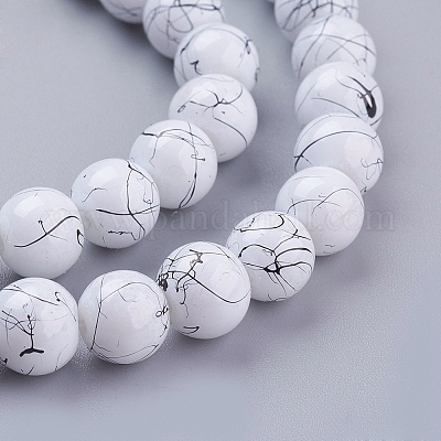 Строковые стеклянные бусины в нитях GLAD-S074-8mm-74-1