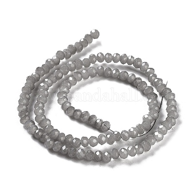 Запекание расписных стеклянных бусин с имитацией нефрита DGLA-A034-J4MM-A43-1