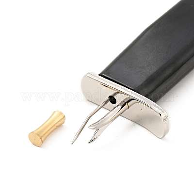 Бисерные узловязатели из оцинкованной стали AJEW-H135-01P-1