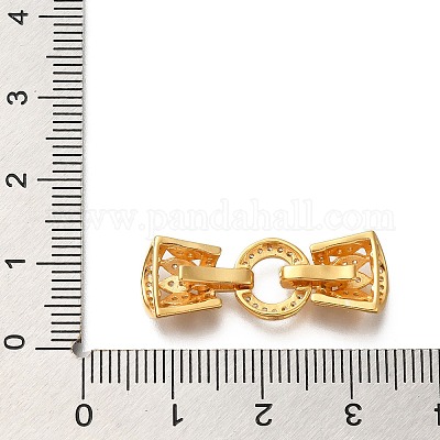 925 серебряная застежка с микропаве из прозрачного кубического циркония STER-M018-03G-1