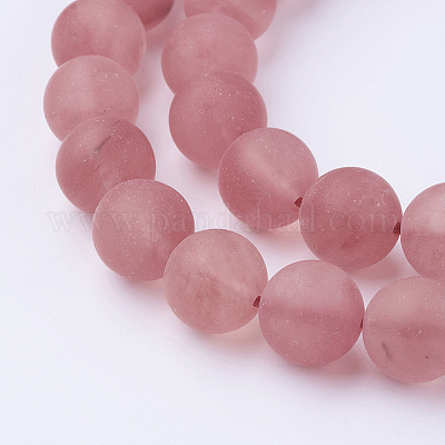 Нити шарик арбуз камень стекло G-G735-44F-10mm-1