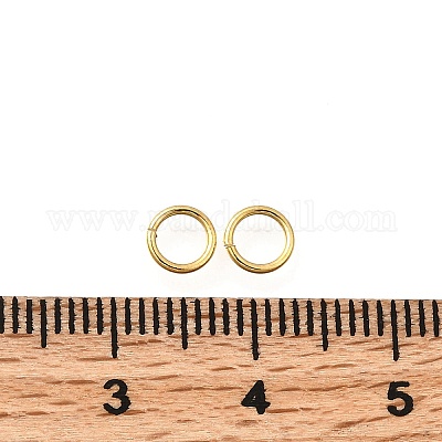 Латунные кольца прыжок открыт KK-B147-03D-G-1