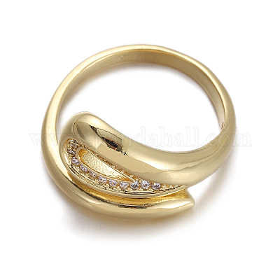 Кольца-манжеты из латуни mirco pave с прозрачным кубическим цирконием FS-WGB3A7F-07-1